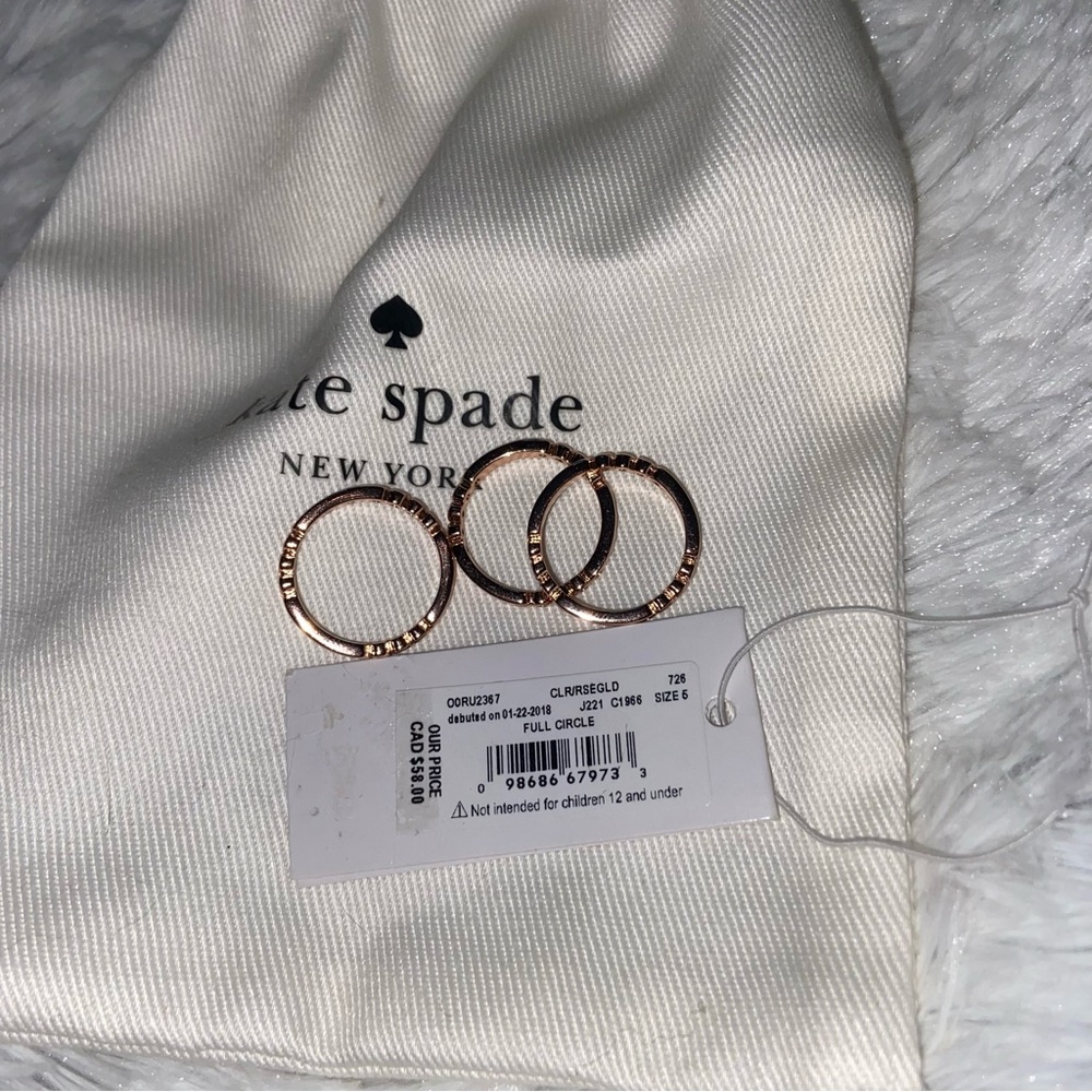 NEW Rose Gold Kate Spade Rings - Picture 3 of 3